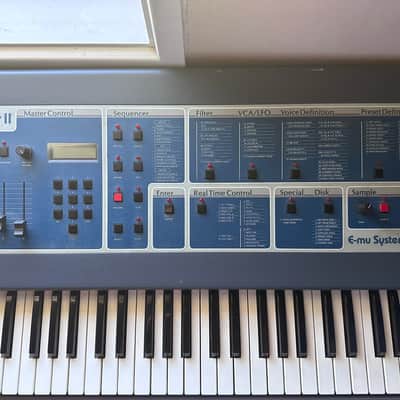 E-MU Systems Emulator II 61-Key 8-Voice Sampler Workstation 1984 - 1988 - Black image 2