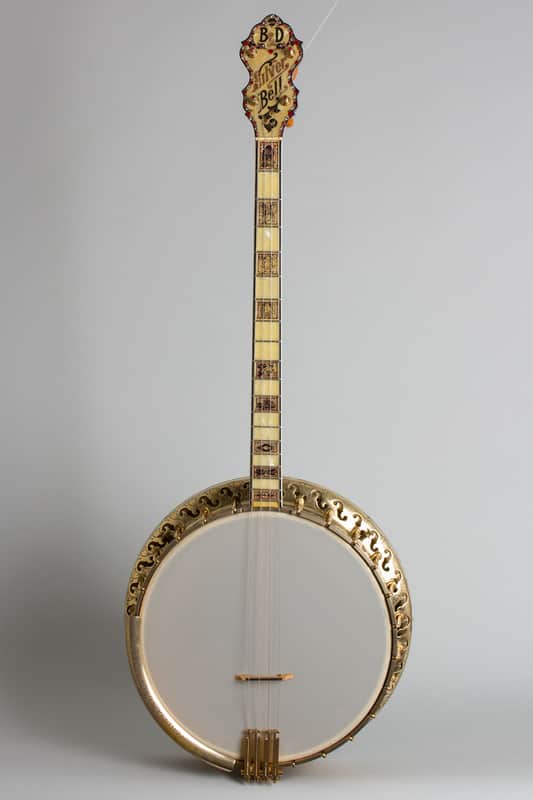 Bacon & Day  Silver Bell #6 Ne Plus Ultra Special Tenor Banjo (1927-33), ser. #22694/26719, original black hard shell case. image 1