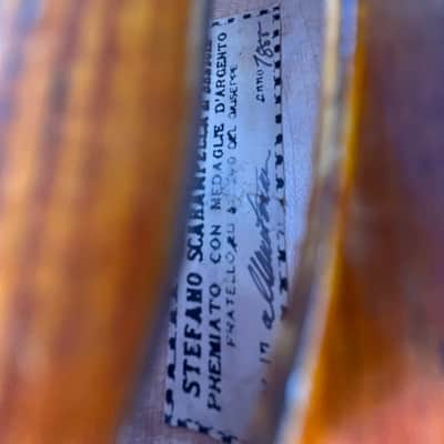 Fine Italian labeled Violin Stefano Scarampella di Brecia Fece In Mantova 1855 image 7