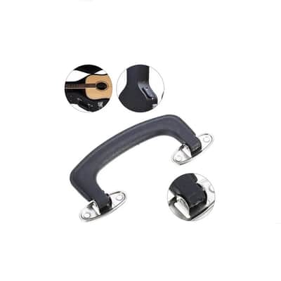 Guitar Case Handle Vintage Chipboard Case handle with Complete installation mounting hardware Kit! image 5