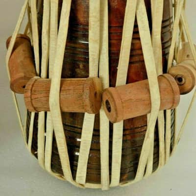 Handmade 3D Printed Brass Tabla Drums Set With Bag Folk Musical Percussion Instrument image 8