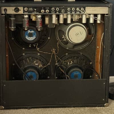 Fender Super Reverb 2-Channel 40-Watt 4x10" Guitar Combo 1963 - 1967 - Black Panel image 2
