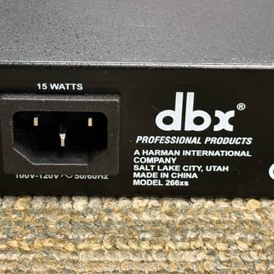 dbx 266XS 2-Channel Compressor/Gate, 1U Rack Space Processor, Excellent Condition image 9