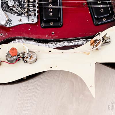 1964 Mosrite Ventures Model Vintage Guitar Red Sunburst w/ Vibramute, Case image 17