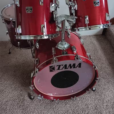 Tama Superstar Drum Set 1980s - Cherry Wine - Excellent image 1
