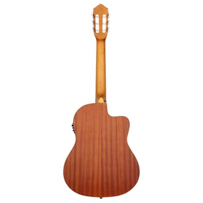 Ortega RCE125L SN NT Small Neck Thinline Natural Lefthand - Lefthand Classical Guitar image 4