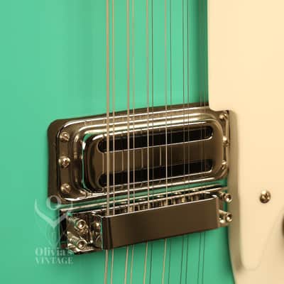 2013 Rickenbacker 330/12S 12-string Sea Green w/Rose Morris sound hole image 7