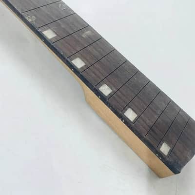 Maple 4 String Bass Neck with Rosewood 24 Frets Fingerboard image 7