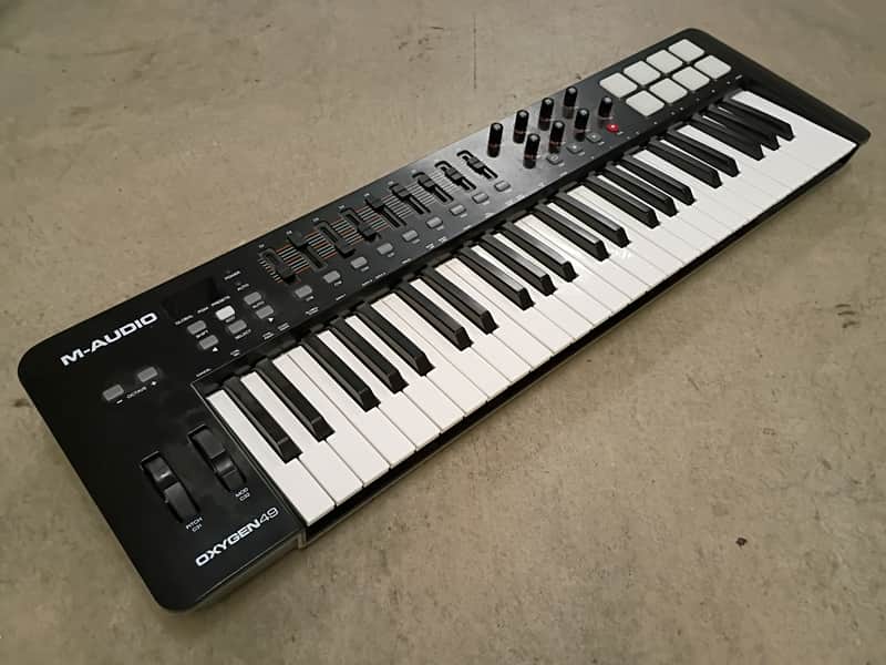 M-Audio Oxygen Pro 49 MIDI Keyboard Controller 2020 - Present - Black image 1