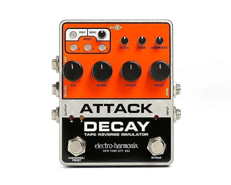 Electro-Harmonix Attack Decay Reverse Tape Simulator + Free Shipping! image 1