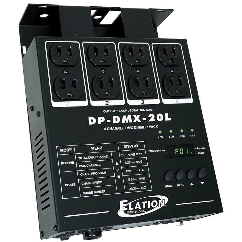 American DJ DP-DMX20L | 4-Channel DMX Dimmer Pack image 1
