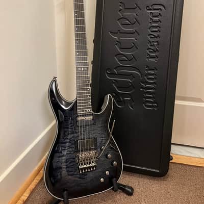 Schecter Hellraiser Hybrid C-1 FR S Sustainiac 2016 - 2021 Trans Black Burst image 1