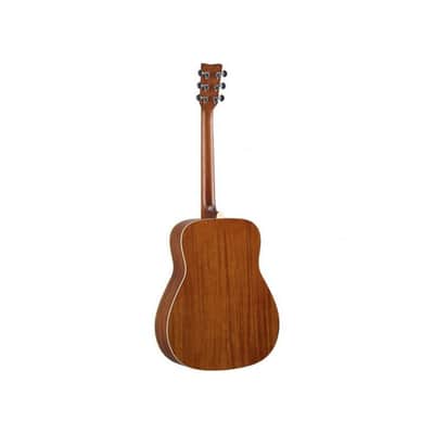 Yamaha FG-TA TransAcoustic Dreadnought 2010s - Brown Sunburst image 2
