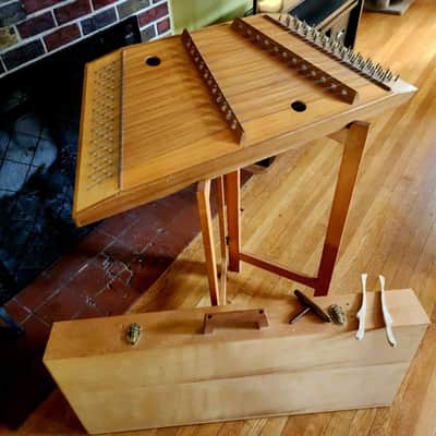 Handmade hammered dulcimer USA 12/11 1990s - natural image 1