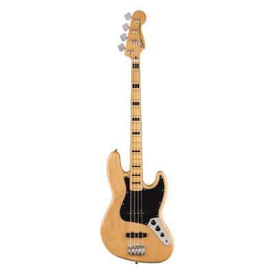 Used Squier Classic Vibe '70s Jazz Bass - Natural w/ Maple Fingerboard image 2