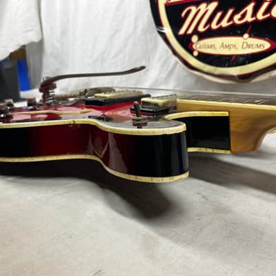 Univox Coily U1825 Hollow Body Guitar MIJ Made In Japan Vintage Redburst - AS IS! needs new nut image 16