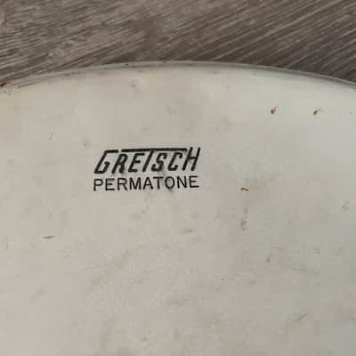 Gretsch 1970s Stop Sign Badge SSB Era Permatone Drum Head 16 Inch Coated Black Ink image 2