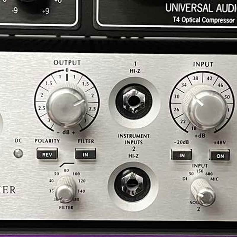 2010s Avalon AD2022 Dual Channel Microphone Preamp Silver