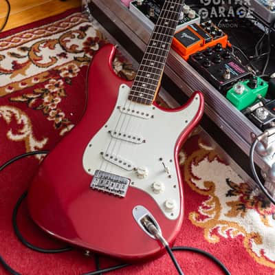 1981 Fender USA Stratocaster Hardtail Burgundy Mist refin - original pickups - original hardcase image 21