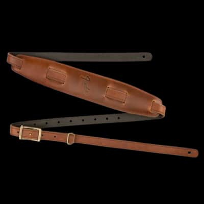 Fender Mustang Saddle Guitar Strap - Cognac image 1