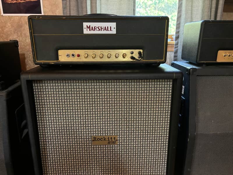 Marshall JMP 1987 2-Channel 50-Watt Guitar Amp Head 1971 - Black Small Box image 1