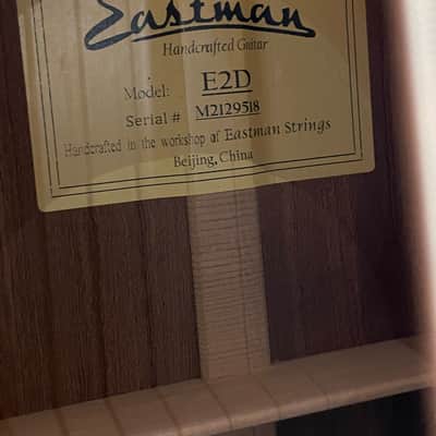 Eastman E2D + Acoustic Guitar (full solid) incl. Gigbag + NEW image 6