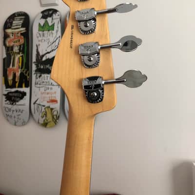Fender American Jaguar bass - Mark Hoppus mod 2015 Neon Magenta image 3