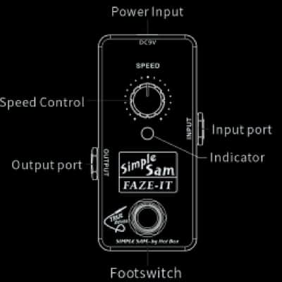 Simple Sam Faze-It Phase Guitar Effect Pedal True Bypass Astounding Tone image 5