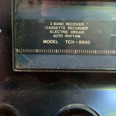 Sankei Entertainer TCH-8800 Drum Machine, Synth Keyboard, Mixer Amp, Radio, Tape Player Recorder 1978 - Tan and black plastic image 5