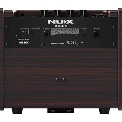 NUX Rechargeable Battery Acoustic Guitar Amplifier (NUX AC25) image 3