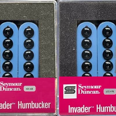Seymour Duncan Blue Invader 6 String Humbucker Guitar Pickup Set SH-8b & SH-8n Neck & Bridge image 2