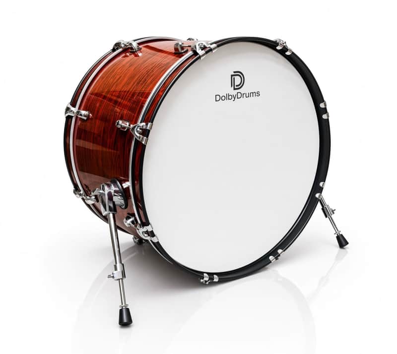 Dolby 22 x 14” Electronic Kick Drum Red Wood Bass for Roland Alesis Lemon US STOCK  - Ships Out Next Business Day image 1