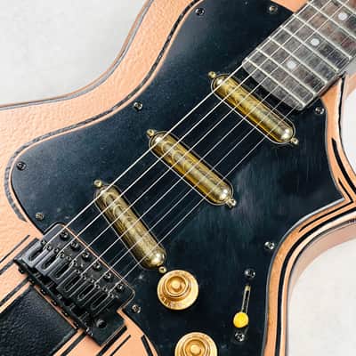 Twango Custom Partscaster with Lipstick Pickups 2000s - Copper Hammertone image 6