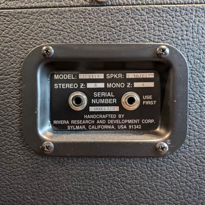 RIVERA KNUCKLEHEAD REVERB + CAB RIVERA LOS BOTTOM SUB1 + FLIGHT CASE- 2000's image 10