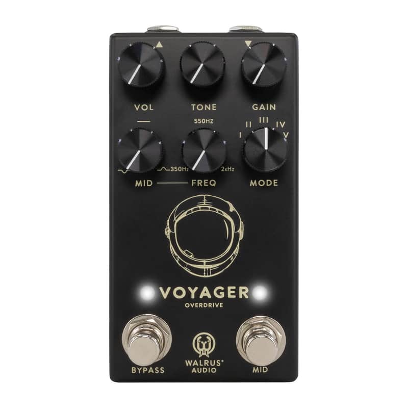 Walrus Audio Voyager MkII Preamp + Overdrive Pedal (Black) Black