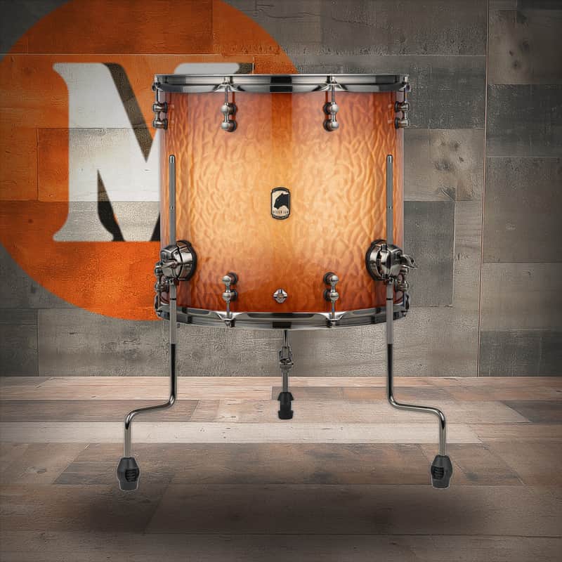 Mapex Black Panther Design Lab Versatus Floor Tom 16X15 - Peach Burl Burst (BPDLNVF1615BPW) image 1
