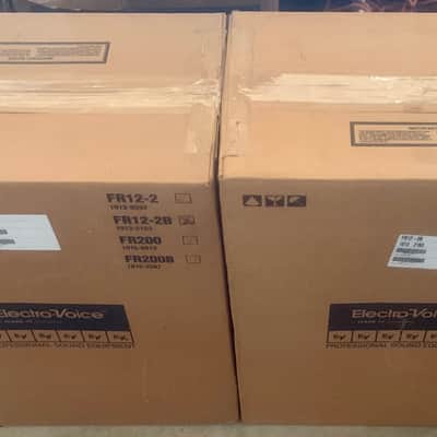 (02) EV Electro-Voice FR12-2B Speakers (Brand New in Boxes -RARE) image 1