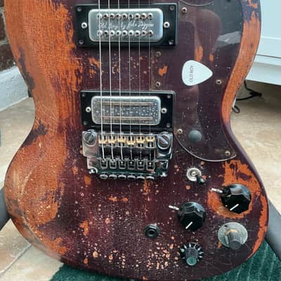 2014 Tony Iommi Black Sabbath John Diggins Relic Old Boy SG First ever made VOS! image 13