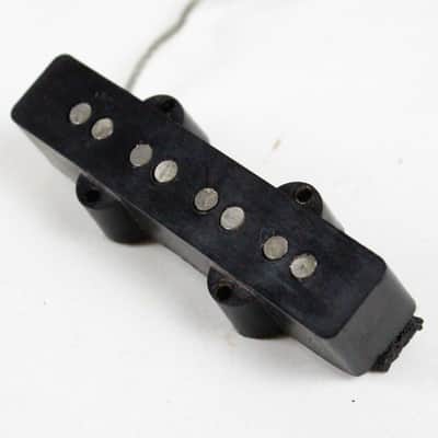 1982 Vintage Fender Jazz Bass NECK Pickup Single Coil Grey Bottom 7.7K  USA 1970s image 3