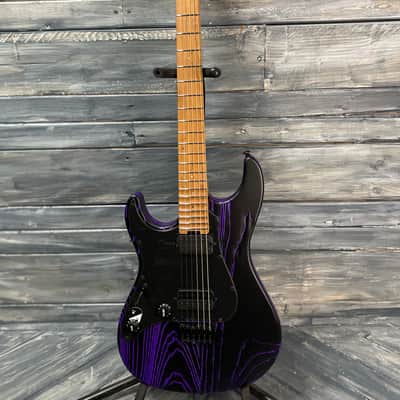 ESP/LTD Left Handed LSN1000HTMPURBLASTLH SN-1000 HT Electric Guitar- Purple Blast image 2