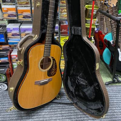 Takamine EF340S TT electro acoustic guitar with hard case image 1