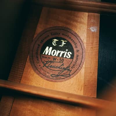1970s Morris W-50 – Made in Japan | Rare 3-Piece Back | Martin D-45 Style | Good Condition | Hard Case image 4