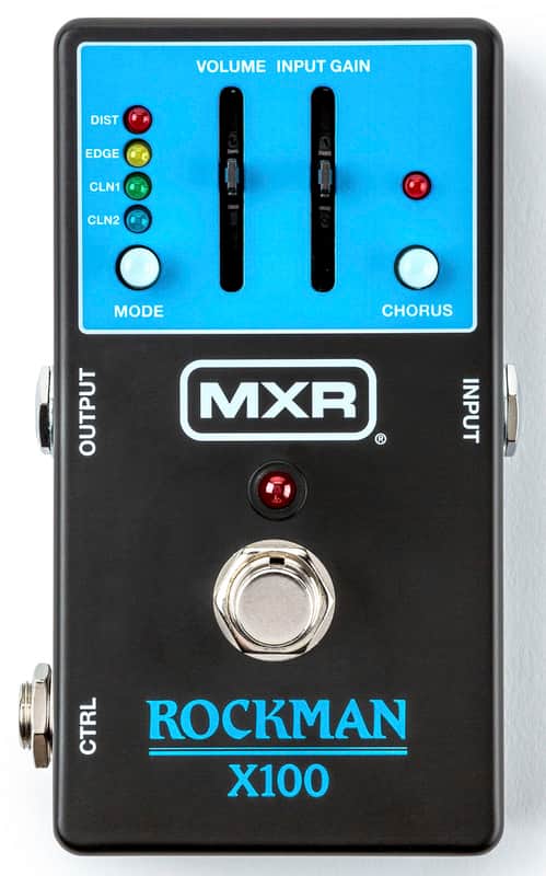 MXR MX100 Rockman X100 Analog Tone Processor 2025 - Present - Black / Blue image 1