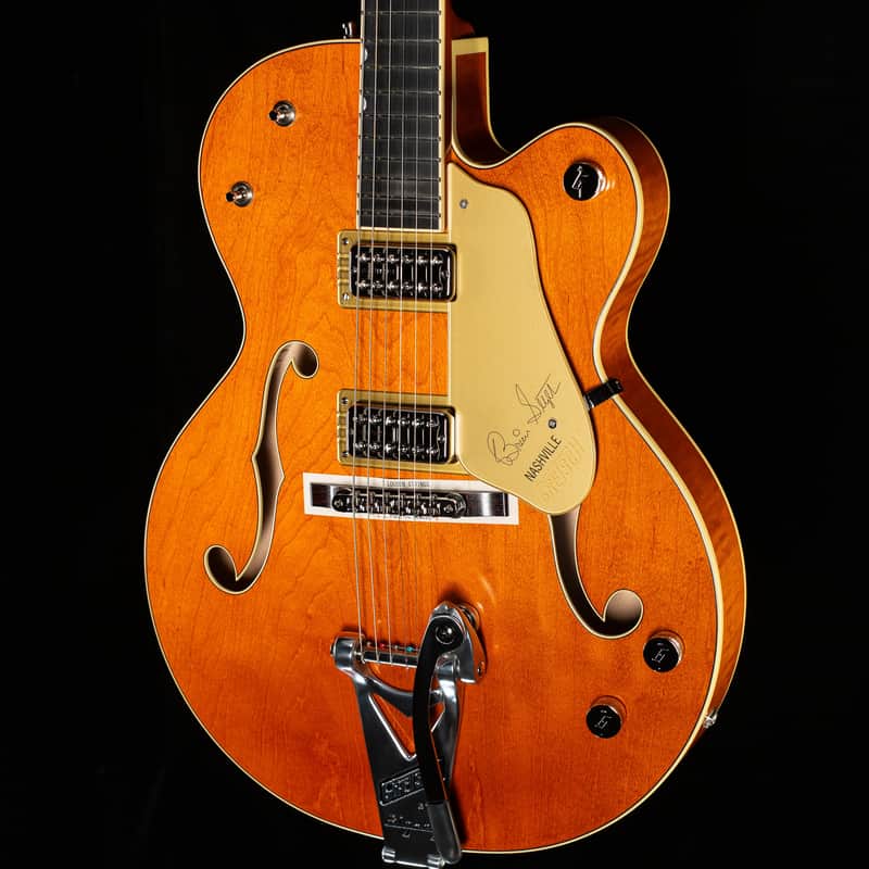 Gretsch G6120T-BSSMK Brian Setzer Signature Nashville Hollowbody '59 "Smoke" with Bigsby, Ebony Fingerboard, Smoke Orange (267) image 1