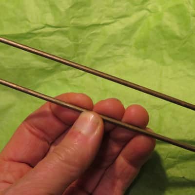 vintage 1950's Epiphone tailpiece long bail wire for frequensator tailpiece Deluxe Zephyr Regent archtop image 6