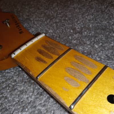 Nash T52 Telecaster Maple Neck with Tuners - Boatneck/Soft V image 8