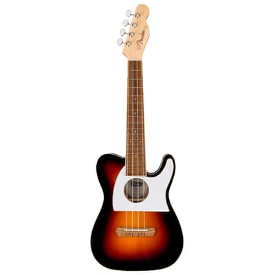Used Fender Fullerton Tele Uke - 2-Color Sunburst w/ Walnut FB image 2