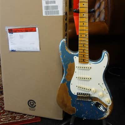 Fender Ltd Red Hot Strat Super Heavy Relic - Aged Lake Placid Blue image 14