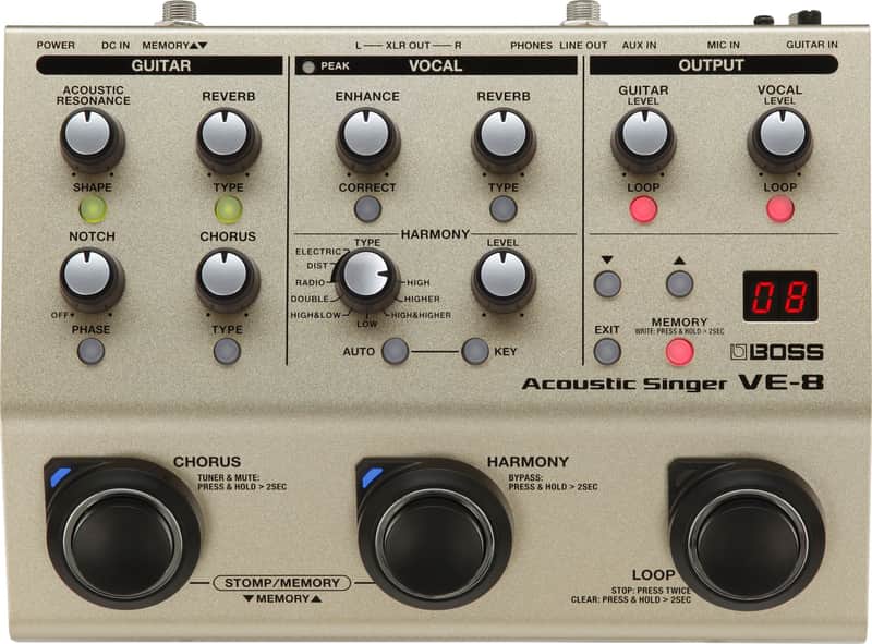 【新品・未開封】 BOSS VE-8 AcousticSinger Boss VE-8 Acoustic Singer Pre-Amp | Reverb