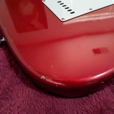 Arbor 416L-MR Lefty Strat copy 1980s - Metallic Red - Made in Korea image 5